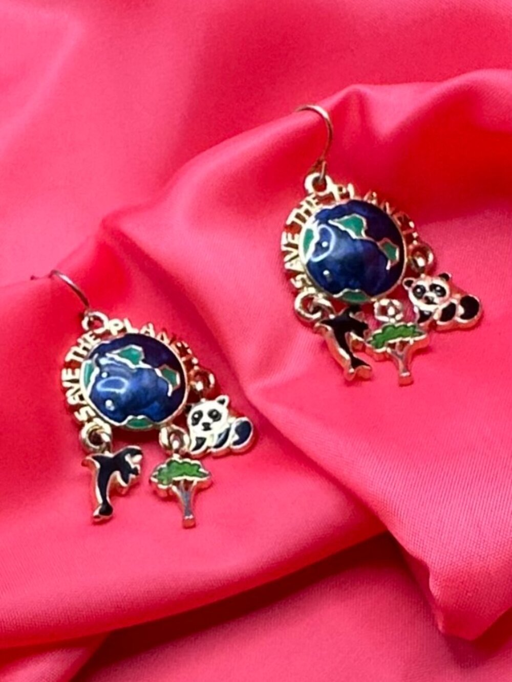 VTG Edgar Berebi “Save the Planet” Earrings